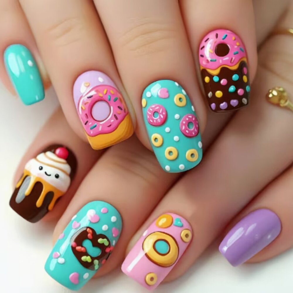 24 Piece Colorful DIY Nail Sets...Buyers Choice - Picture 9 of 10